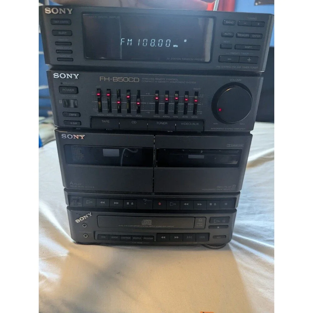 Sony FH-B50CD Compact Shelf Stereo Without Speaks (Read The Description!)